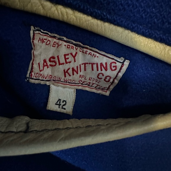 1960’s Lasley Knitting Co Seattle Letterman’s Jacket - Picture 5 of 11